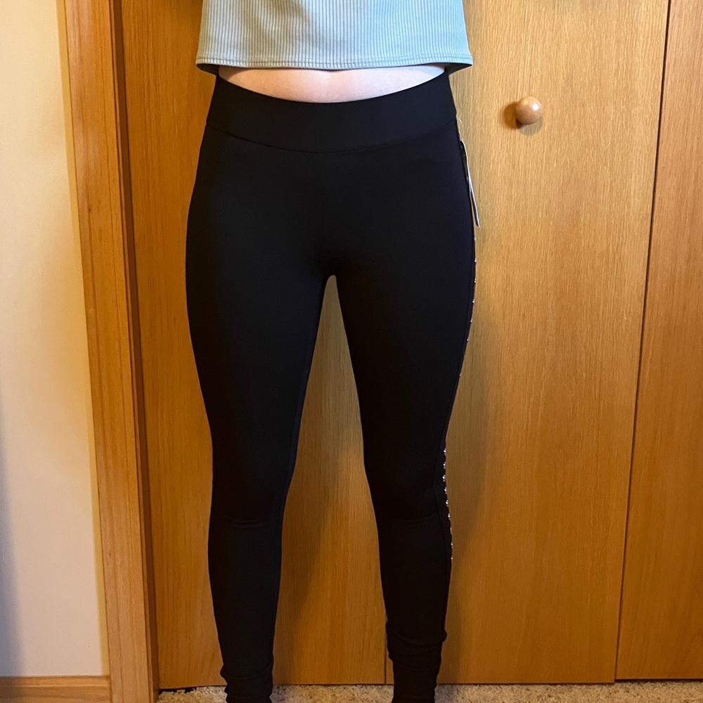 Bar III Deep Black Leggings